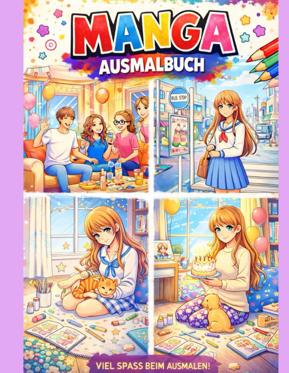 Manga Ausmalbilder: 24 einzigartige Manga-Ausmalbilder für Erwachsene und Jugendliche - Anime-inspirierte Lineart-Illustrationen zur Entspannung, ... Förderung der Kreativität (German Edition) (Independently published)
Manga Ausmalbilder: 24 einzigartige Manga-Ausmalbilder für Erwachsene und Jugendliche - Anime-inspirierte Lineart-Illustrationen zur Entspannung, ... Förderung der Kreativität (German Edition) (Independently published)