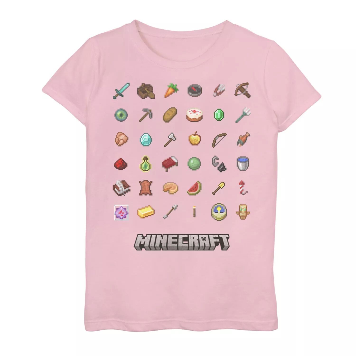 Футболка с рисунком сетки «Руководство по предметам» для девочек 7–16 лет в Minecraft Minecraft
Футболка с рисунком сетки «Руководство по предметам» для девочек 7–16 лет в Minecraft Minecraft