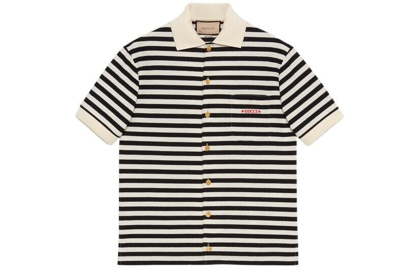 Рубашка поло мужская черная Gucci, черный
Рубашка поло мужская черная Gucci, черный