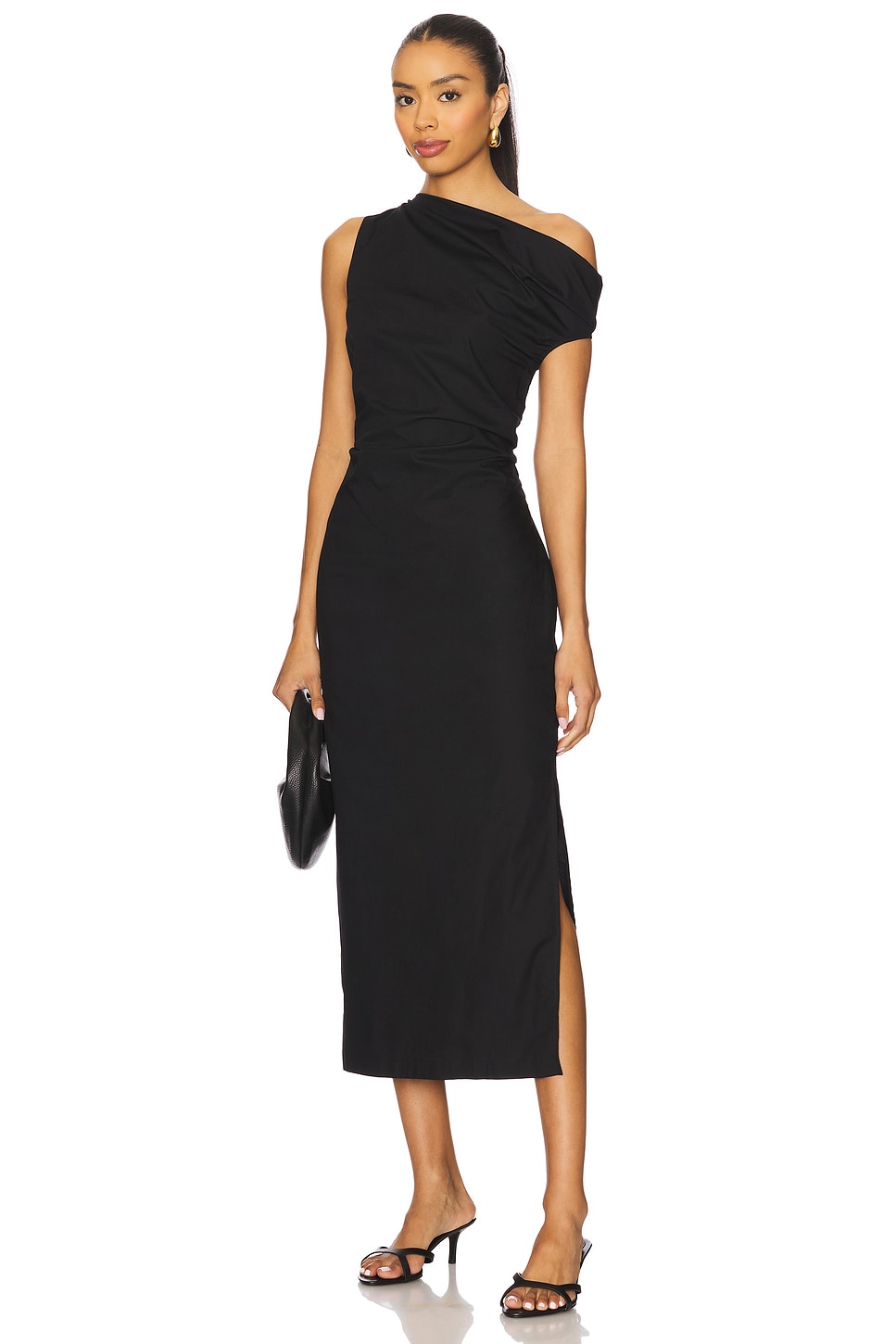 Скульптурное платье из поплина Enza Costa, black
Скульптурное платье из поплина Enza Costa, black