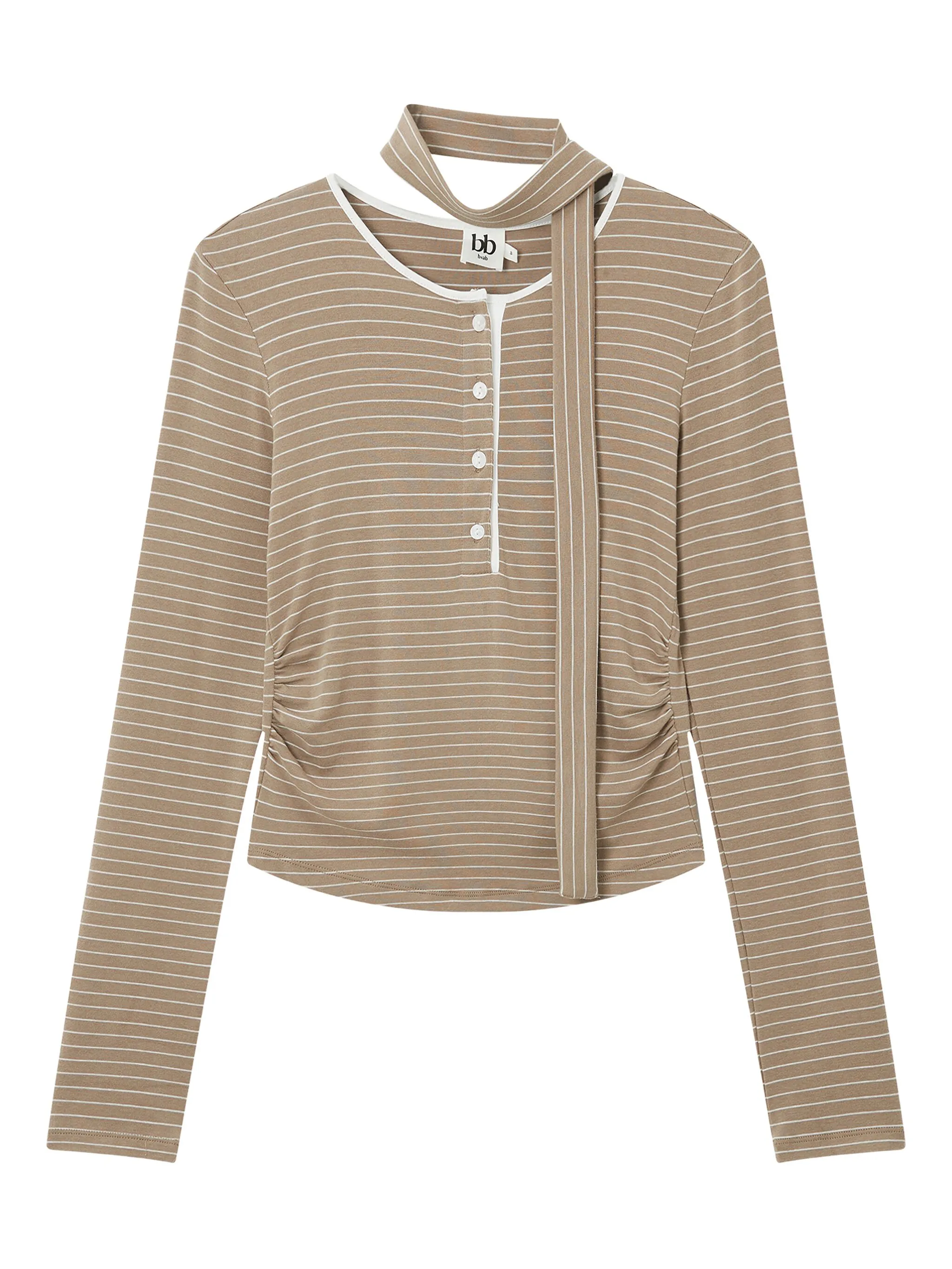 Полосатый топ с завязками B+Ab, коричневый
Полосатый топ с завязками B+Ab, коричневый