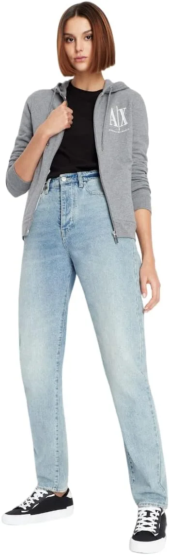 Armani Exchange женская худи Icon Logo с молнией
Armani Exchange женская худи Icon Logo с молнией