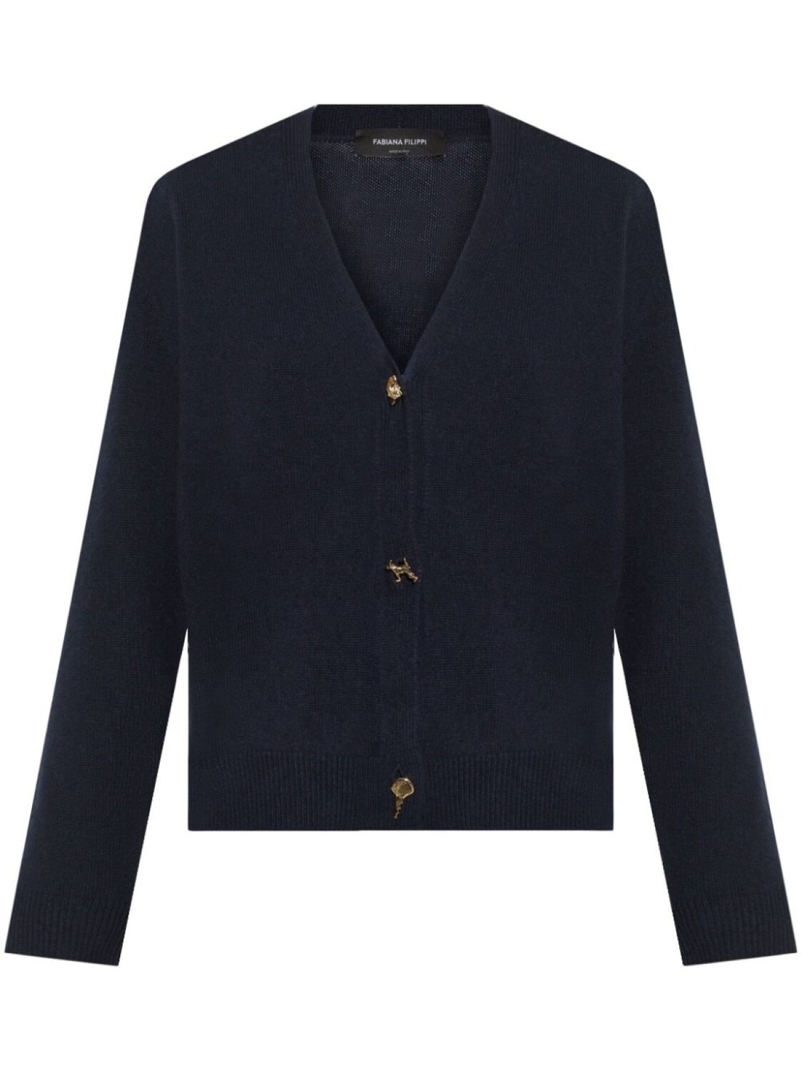 Fabiana Filippi кашемировый кардиган с v-образным вырезом, синий
Fabiana Filippi кашемировый кардиган с v-образным вырезом, синий