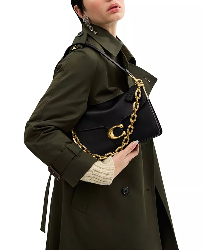 Цепочка Tabby Кожаная Маленькая Сумка Через Плечо COACH, коричневый 
Цепочка Tabby Кожаная Маленькая Сумка Через Плечо COACH, коричневый