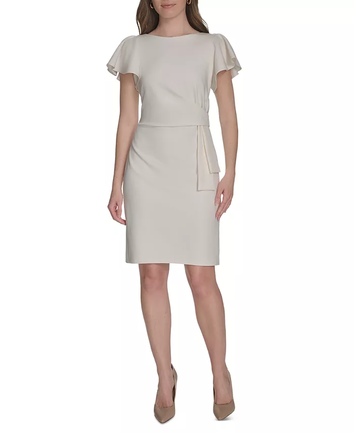 Женское платье с воланами на рукавах и драпировкой сбоку Tommy Hilfiger, слоновая кость/кремовый
Женское платье с воланами на рукавах и драпировкой сбоку Tommy Hilfiger, слоновая кость/кремовый