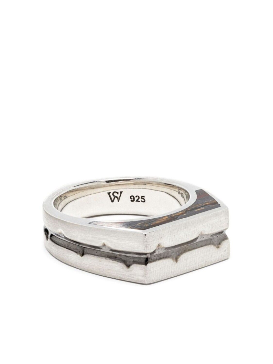 Серебряное кольцо Thorn Addiction с малахитом Stephen Webster, серебряный