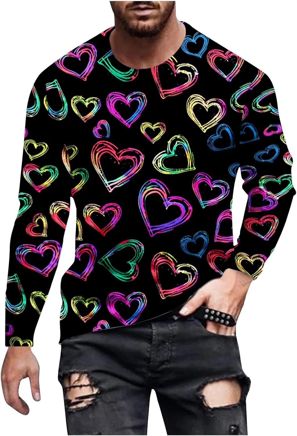 Футболка с принтом в виде сердца на День святого Валентина Zeiyignr
Футболка с принтом в виде сердца на День святого Валентина Zeiyignr