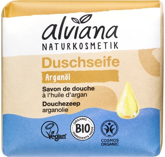 Аргановое мыло для душа, 100 г Alviana
Аргановое мыло для душа, 100 г Alviana