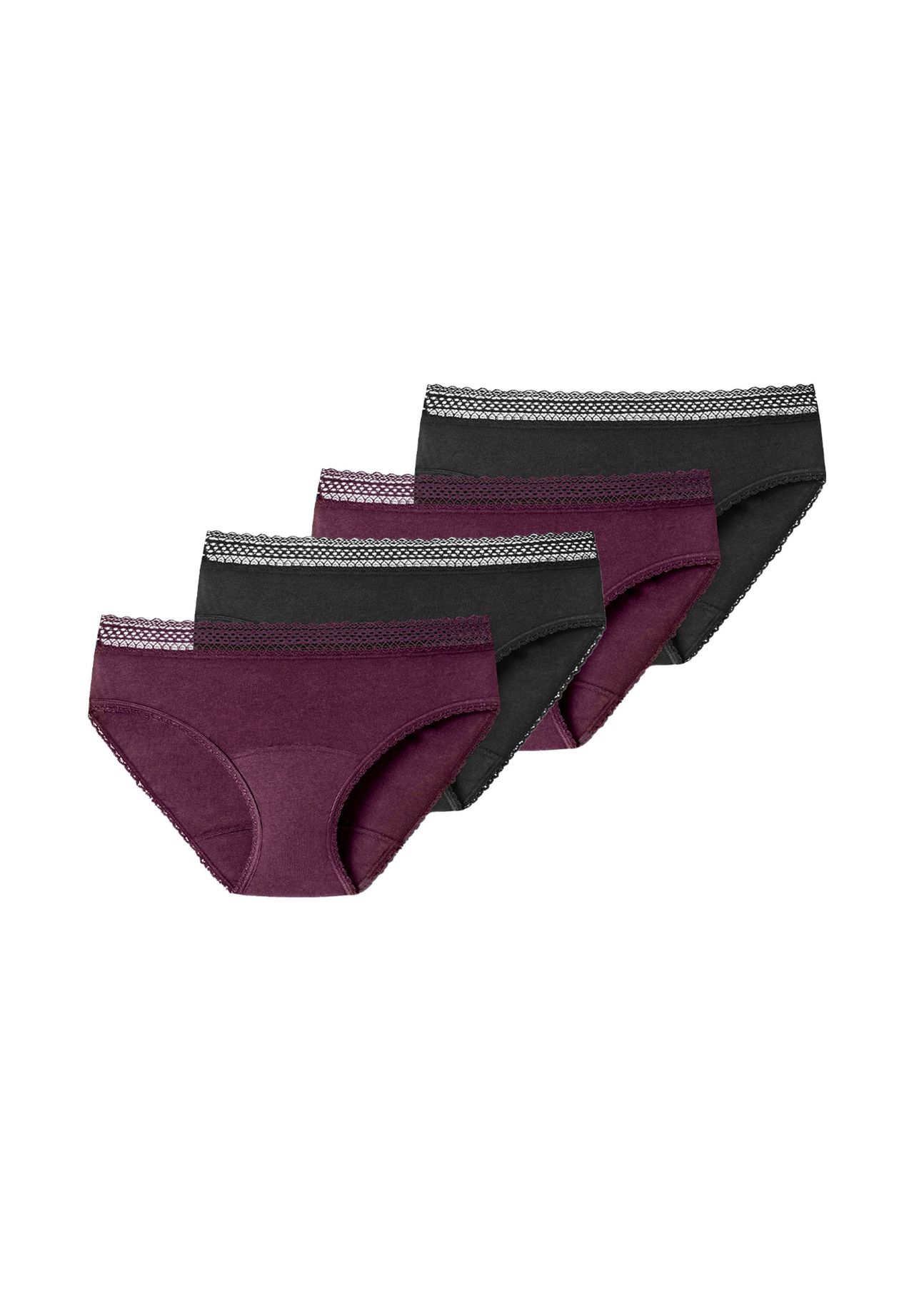 Трусики для месячных, набор из 4 шт Secret Care SCHIESSER, цвет Schwarz / Pflaume
Трусики для месячных, набор из 4 шт Secret Care SCHIESSER, цвет Schwarz / Pflaume