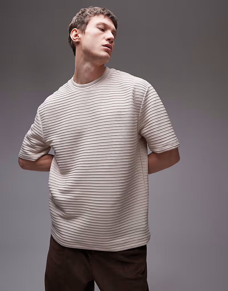 Футболка Topman свободного кроя в рубчик цвета «камень»
Футболка Topman свободного кроя в рубчик цвета «камень»