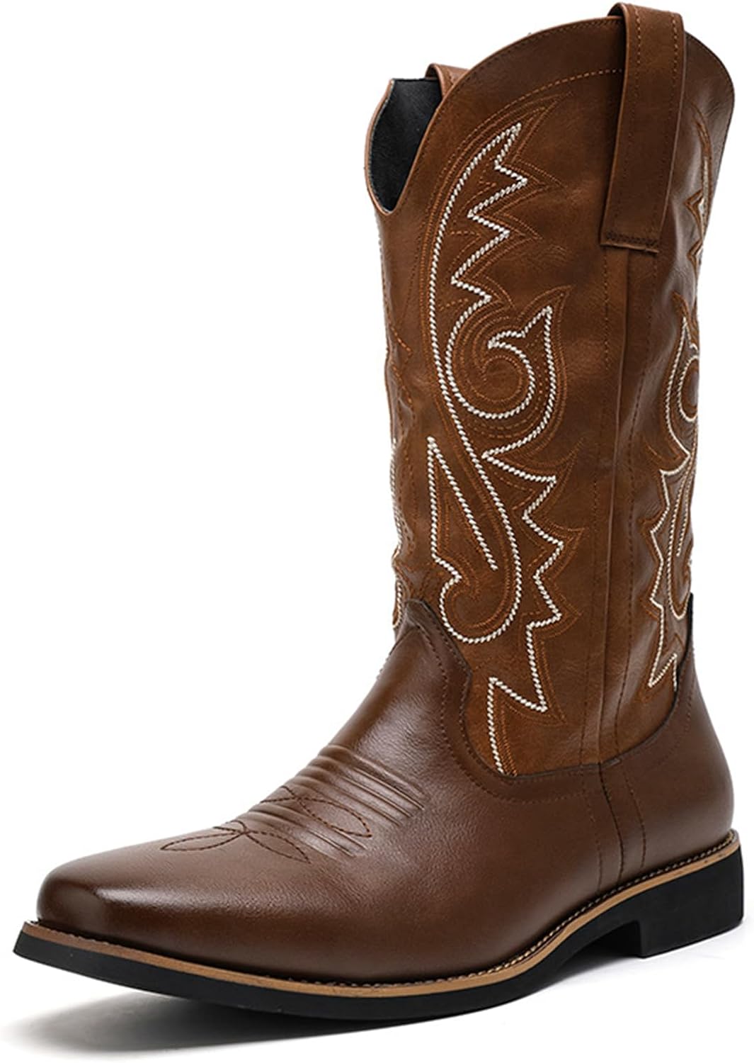 Мужские ковбойские сапоги CHUUMEE с квадратным носком, модные сапоги, вышитая кожаная западная обувь, традиционные кантри-сапоги для мужчин, коричневый
Мужские ковбойские сапоги CHUUMEE с квадратным носком, модные сапоги, вышитая кожаная западная обувь, традиционные кантри-сапоги для мужчин, коричневый