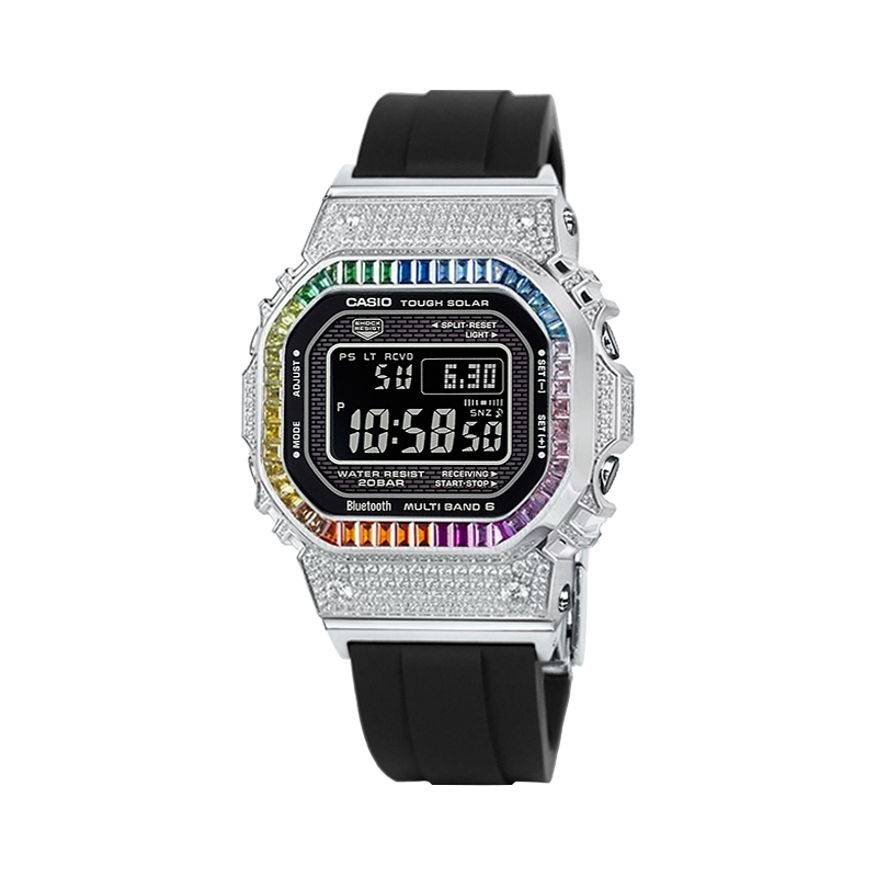 Часы Casio G-Shock Full Metal GMW-B5000 Series, ремешок смола, арт. GMW-B5000-1, черный/черный/радужный
Часы Casio G-Shock Full Metal GMW-B5000 Series, ремешок смола, арт. GMW-B5000-1, черный/черный/радужный