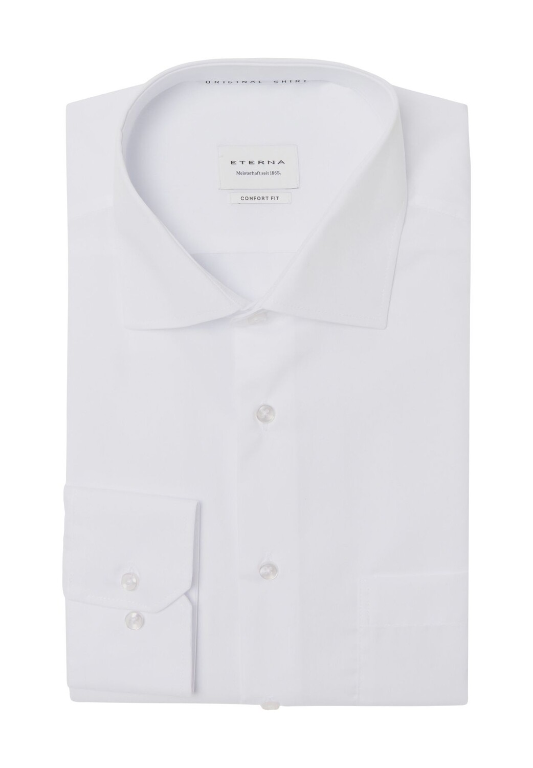 Деловая рубашка, удобная посадка, нагрудный карман, мужская ETERNA, белый
Деловая рубашка, удобная посадка, нагрудный карман, мужская ETERNA, белый
