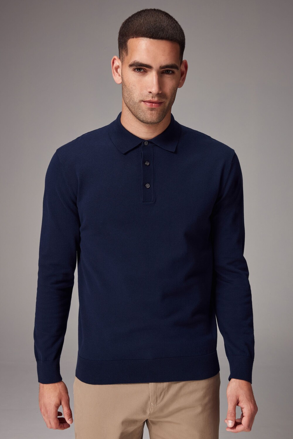 Трикотажная рубашка поло с длинным рукавом Next, синий
Трикотажная рубашка поло с длинным рукавом Next, синий