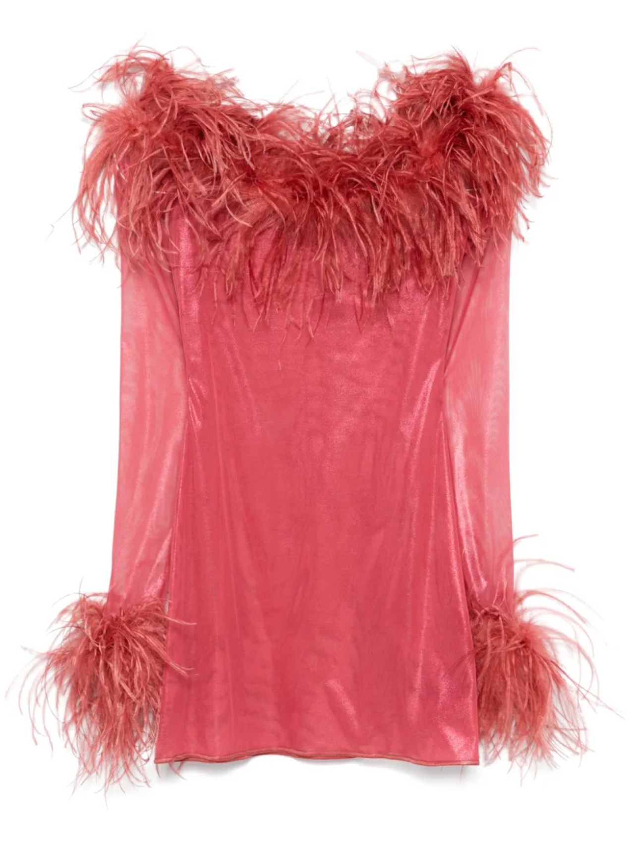 Мини-платье Oséree с отделкой из перьев, красный
Мини-платье Oséree с отделкой из перьев, красный