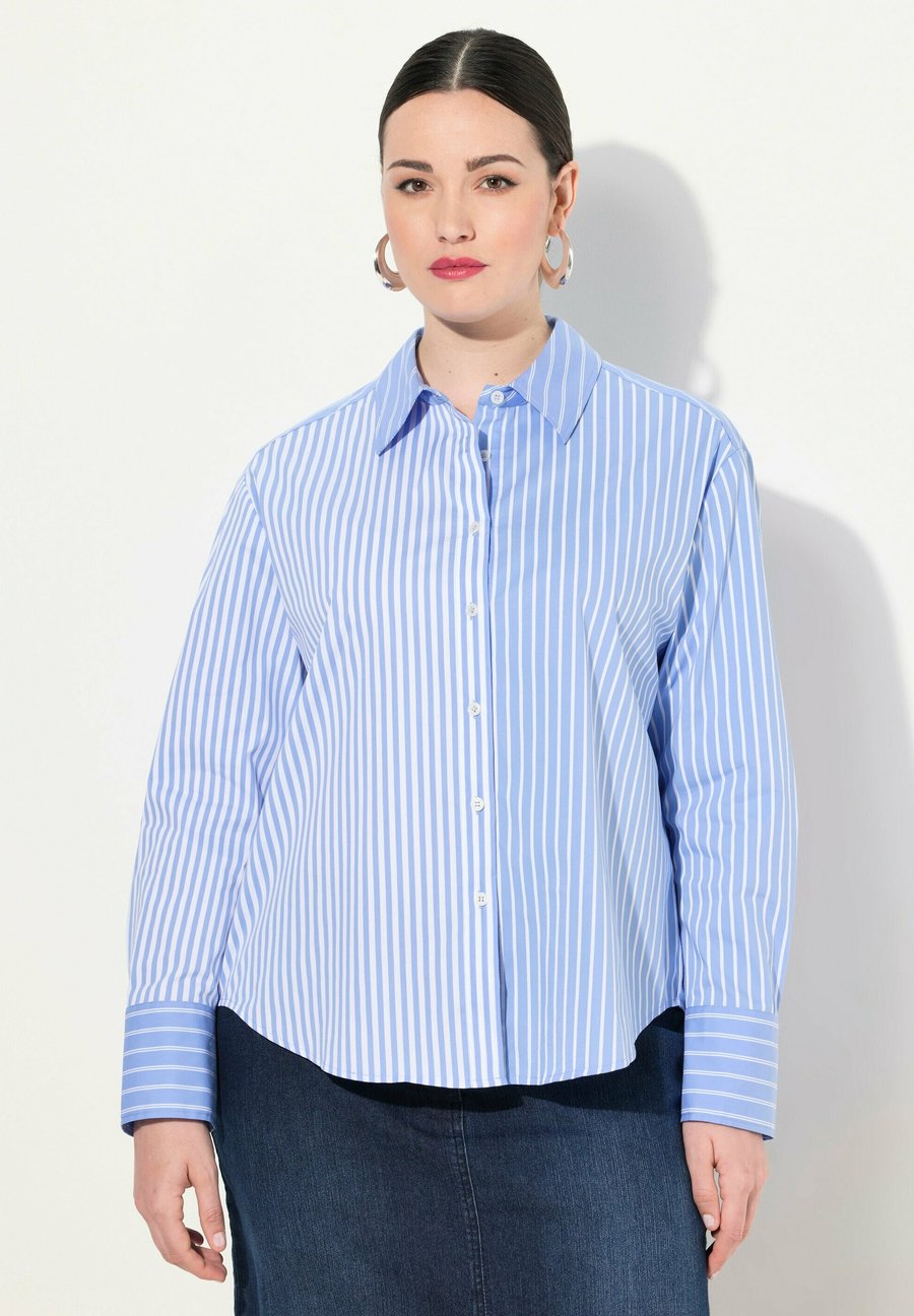 Блуза Ulla Popken MIXED STRIPE LONG SLEEVE, Pale Blue/Light Blue
Блуза Ulla Popken MIXED STRIPE LONG SLEEVE, Pale Blue/Light Blue