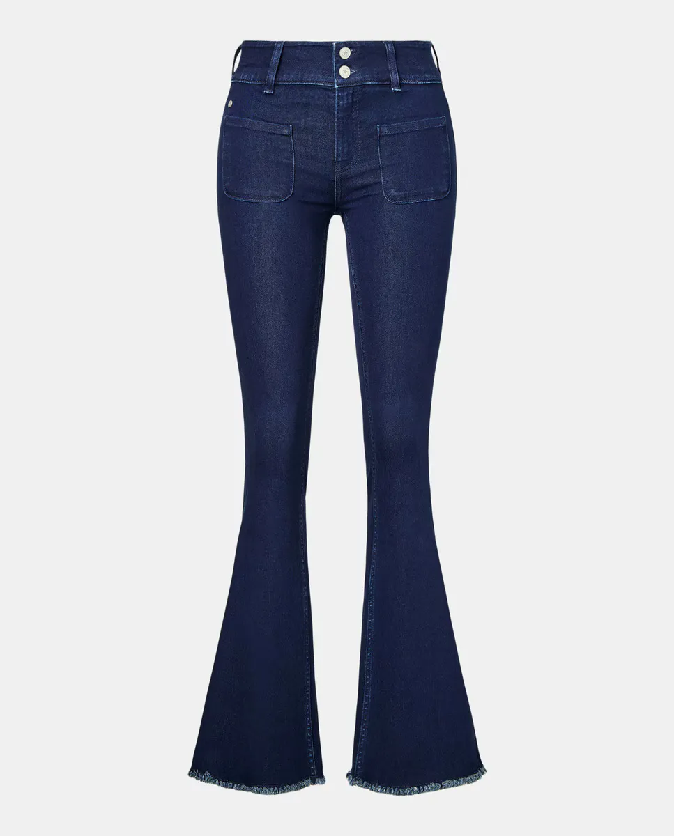 Женские джинсы-клеш с эффектом стрейч Green Coast, темно-синий
Женские джинсы-клеш с эффектом стрейч Green Coast, темно-синий