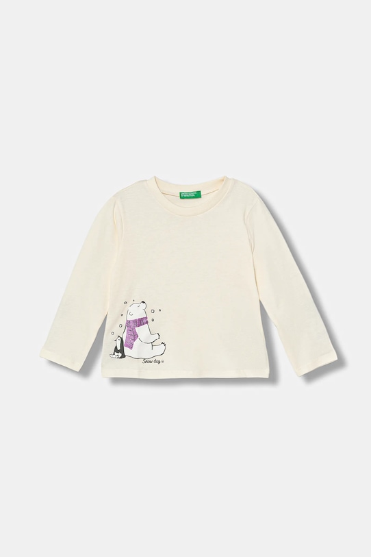 Детская хлопковая кофта с длинным рукавом United Colors Of Benetton, бежевый
Детская хлопковая кофта с длинным рукавом United Colors Of Benetton, бежевый