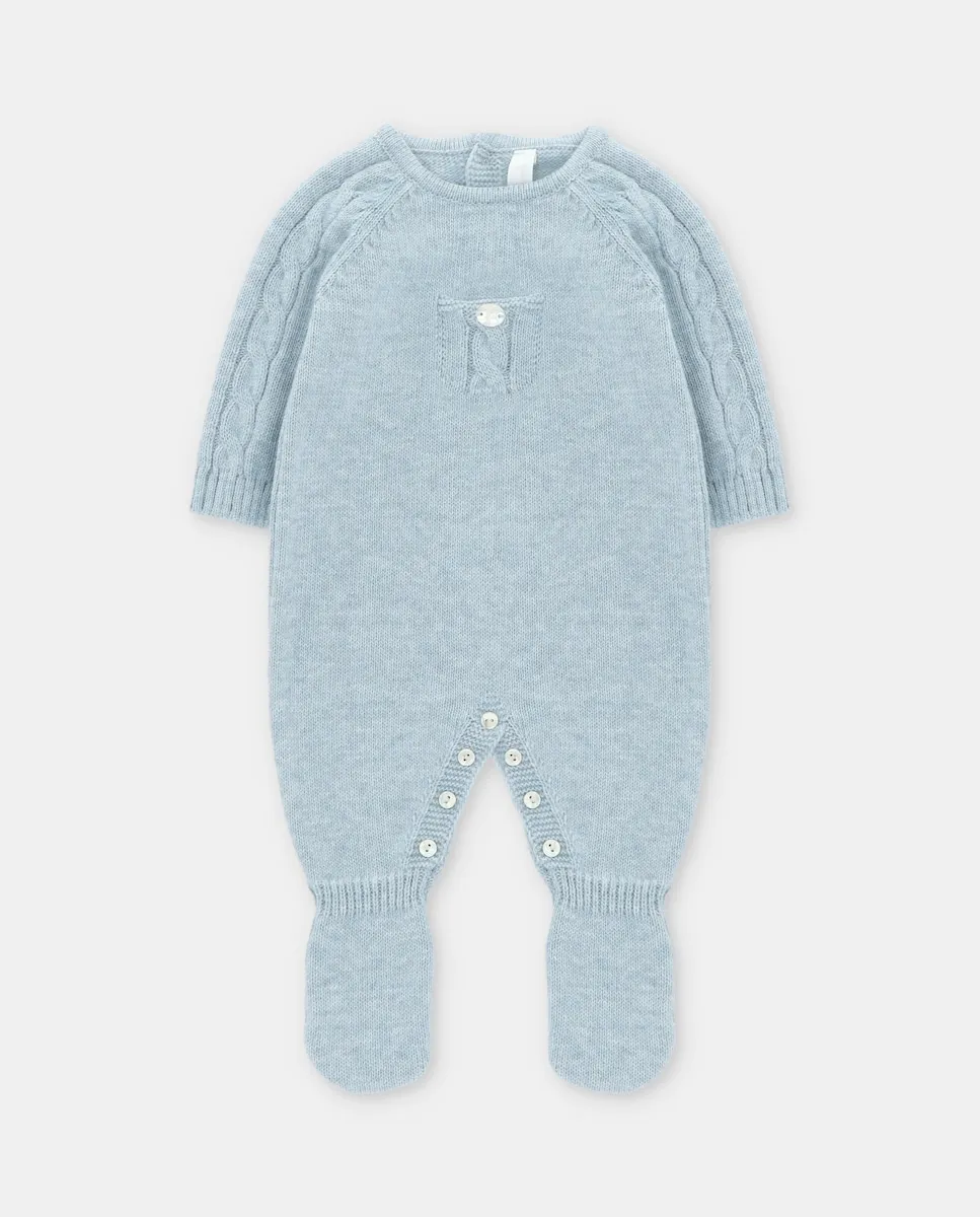 Длинный вязаный комбинезон для младенца светло-голубого с серым оттенком Martín Aranda
Длинный вязаный комбинезон для младенца светло-голубого с серым оттенком Martín Aranda