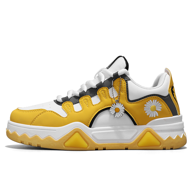 JANECO Антискользящие износостойкие низкие скейтерские кроссовки мужские бело-желтые, цвет White Yellow
JANECO Антискользящие износостойкие низкие скейтерские кроссовки мужские бело-желтые, цвет White Yellow