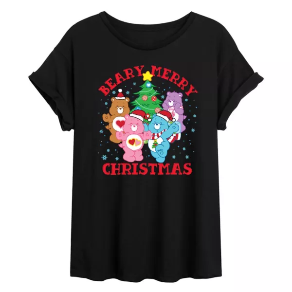 Футболка большого размера с изображением медведей заботы и Рождества для юниоров Licensed Character, черный
Футболка большого размера с изображением медведей заботы и Рождества для юниоров Licensed Character, черный