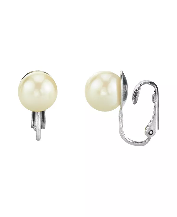 Серьги-Клипсы с имитацией жемчуга серебристого тона 2028, white
Серьги-Клипсы с имитацией жемчуга серебристого тона 2028, white