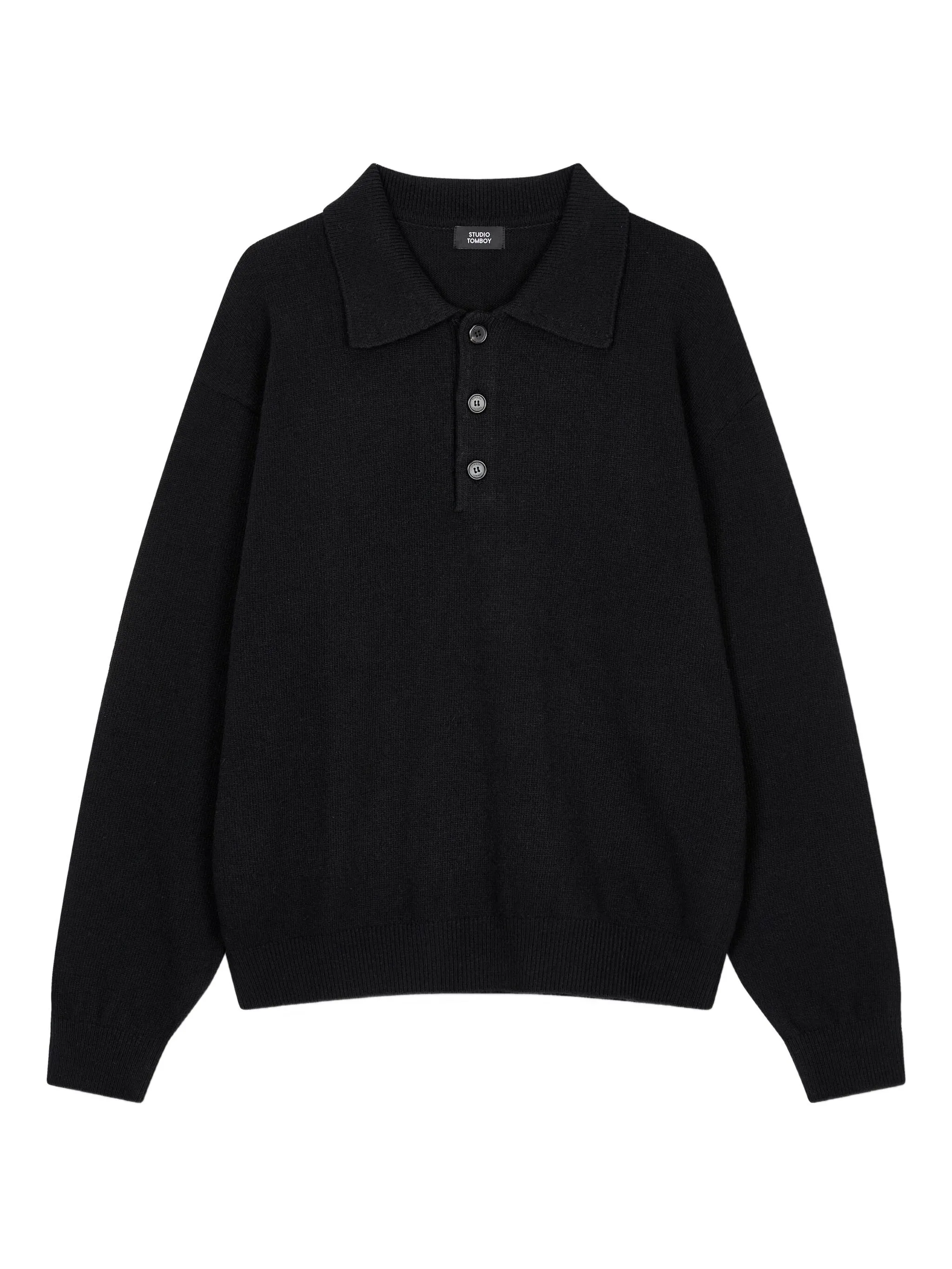 Рубашка поло с длинными рукавами Tomboy, черный
Рубашка поло с длинными рукавами Tomboy, черный