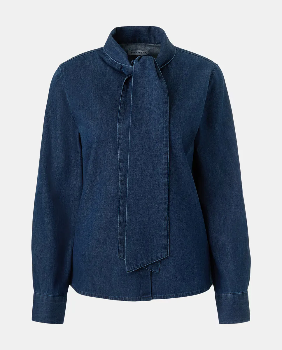 Женская ковбойская блузка с бантом на воротнике Easy Wear, темно-синий
Женская ковбойская блузка с бантом на воротнике Easy Wear, темно-синий