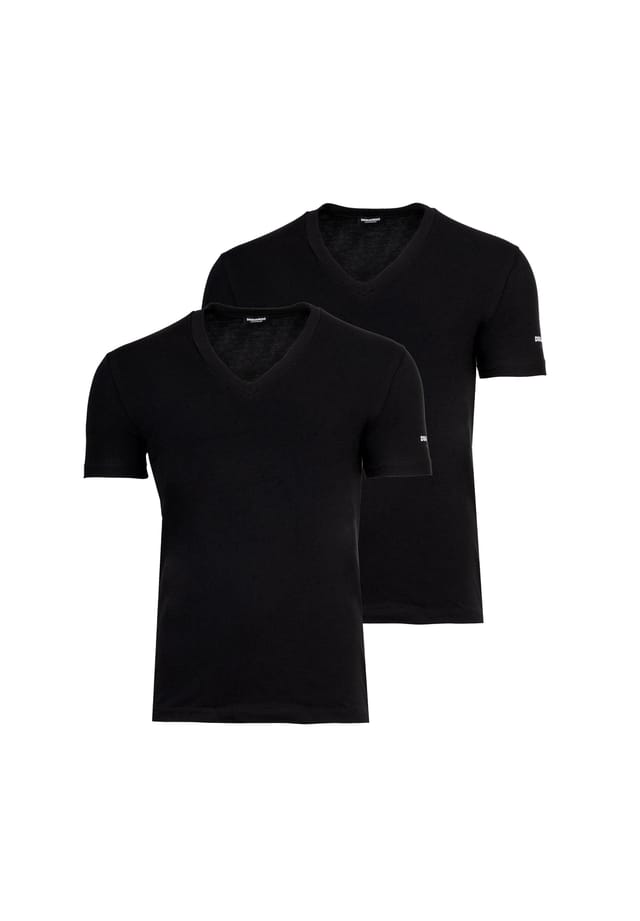 Футболки в упаковке из 2 штук - двойная упаковка футболка с v-образным вырезом из хлопка-стрейч Dsquared2, черный
Футболки в упаковке из 2 штук - двойная упаковка футболка с v-образным вырезом из хлопка-стрейч Dsquared2, черный