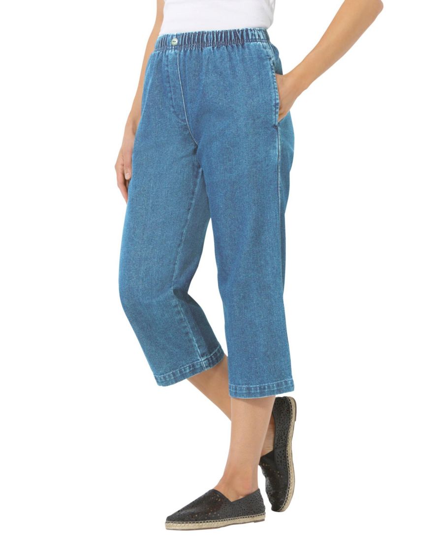 Женские джинсы-капри Within 7-Day из хлопка с эластичным поясом и застежкой на резинке Woman Within, Light stonewash
Женские джинсы-капри Within 7-Day из хлопка с эластичным поясом и застежкой на резинке Woman Within, Light stonewash