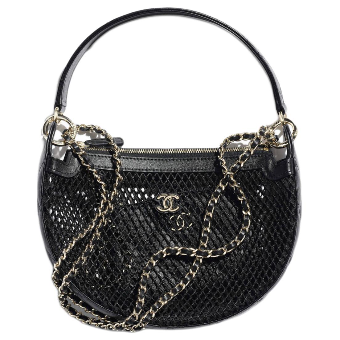 CHANEL Женская сумочка из сетки и яркой лайки с золотистым металлом Нуар Блэк
CHANEL Женская сумочка из сетки и яркой лайки с золотистым металлом Нуар Блэк