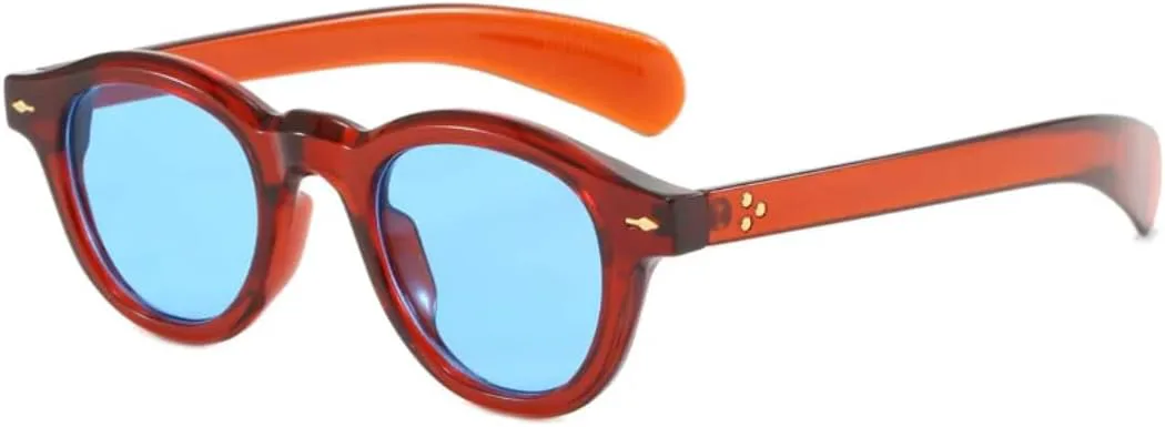 Солнцезащитные очки с защитой UV400 | Круглая оправа, цветные линзы | Для женщин и мужчин, для занятий спортом на открытом воздухе и вождения DSVIGF, Tea Blue
Солнцезащитные очки с защитой UV400 | Круглая оправа, цветные линзы | Для женщин и мужчин, для занятий спортом на открытом воздухе и вождения DSVIGF, Tea Blue