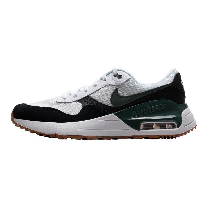 Кроссовки Air Max SYSTM с низким верхом, устойчивые к истиранию, дышащие, для детей и подростков Nike, белый/зеленый/черный
Кроссовки Air Max SYSTM с низким верхом, устойчивые к истиранию, дышащие, для детей и подростков Nike, белый/зеленый/черный