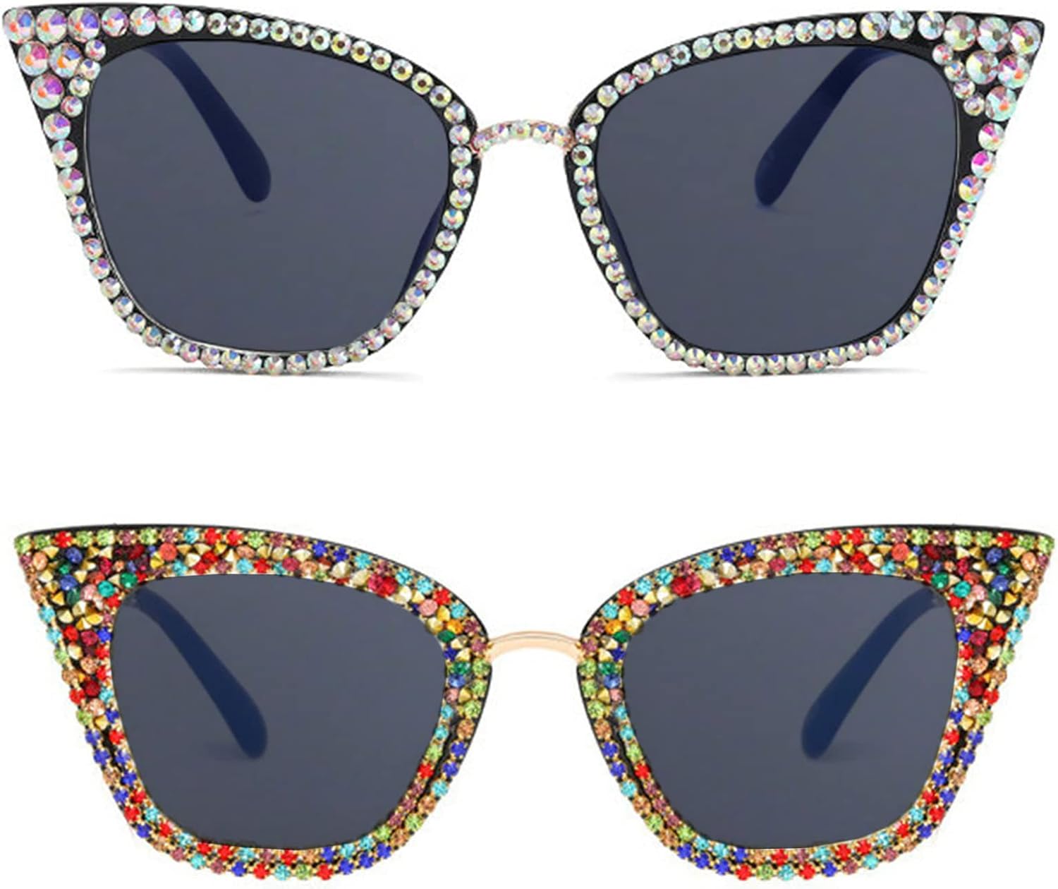 Солнцезащитные очки Willochra Diamond для женщин, с бриллиантами и стразами, в стиле «кошачий глаз», винтажные, для вечеринок, с защитой от УФ-излучения, 2pcs-colorful&ab
Солнцезащитные очки Willochra Diamond для женщин, с бриллиантами и стразами, в стиле «кошачий глаз», винтажные, для вечеринок, с защитой от УФ-излучения, 2pcs-colorful&ab