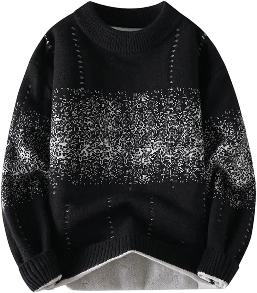 Мужской мягкий вязаный свитер свободного кроя
Мужской мягкий вязаный свитер свободного кроя