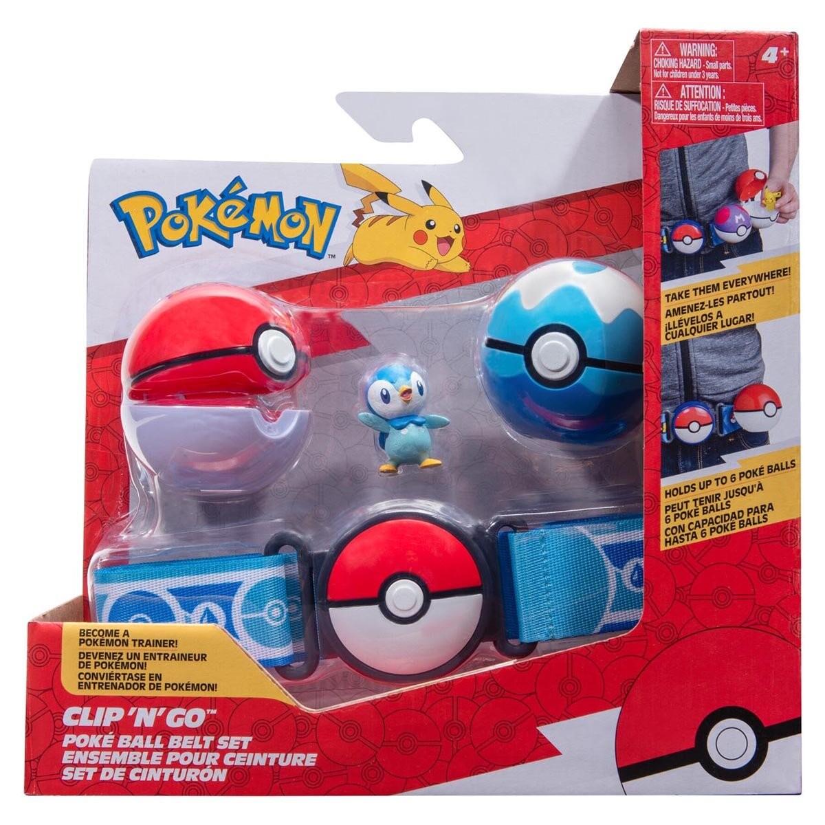 Jazwares, Pokemon, комплект фигурок Clip 'N' Go Poke Ball + фигурка Pipl, PKW3159
Jazwares, Pokemon, комплект фигурок Clip 'N' Go Poke Ball + фигурка Pipl, PKW3159