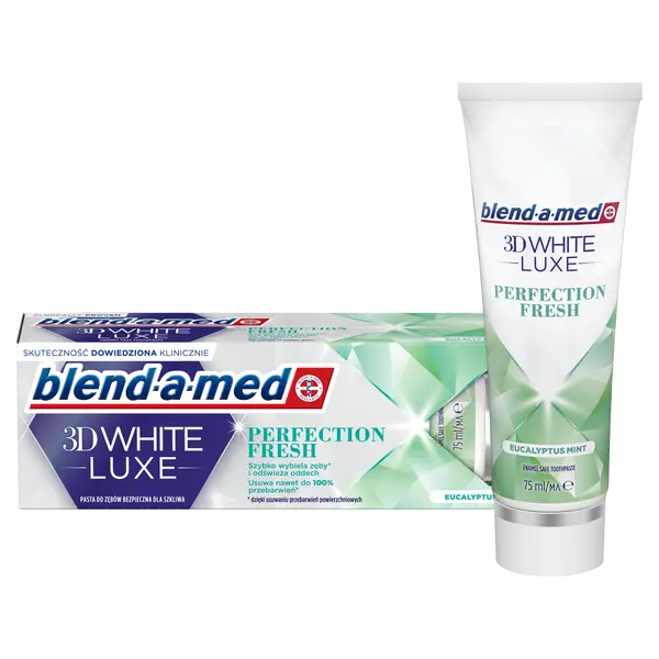 Зубная паста, 75 мл Blend-A-Med 3D white luxe perfection fresh
Зубная паста, 75 мл Blend-A-Med 3D white luxe perfection fresh