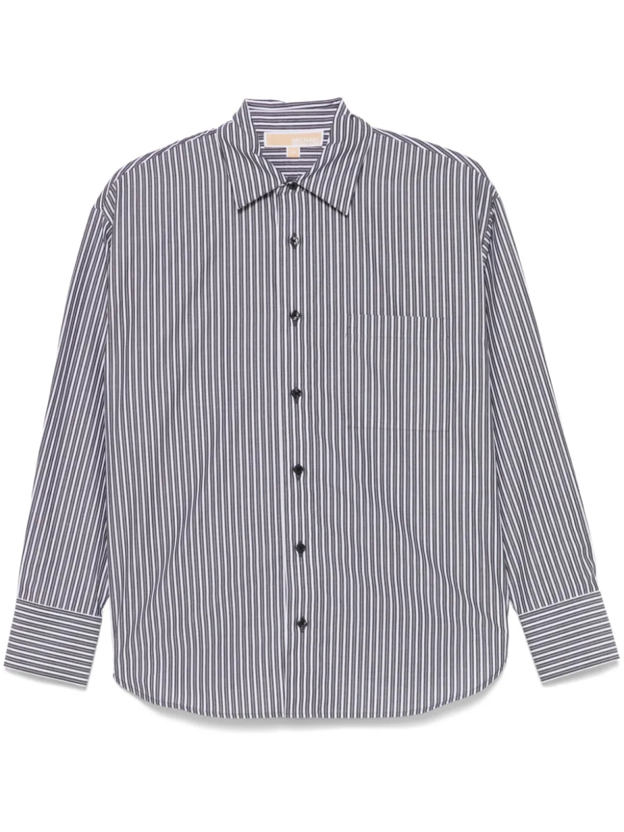 Полосатая рубашка из поплина от Michael Michael Kors, черный
Полосатая рубашка из поплина от Michael Michael Kors, черный