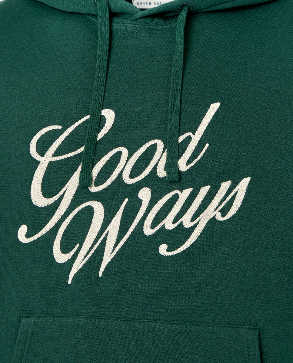 Мужская худи с вышивкой Green Coast, зеленый
Мужская худи с вышивкой Green Coast, зеленый