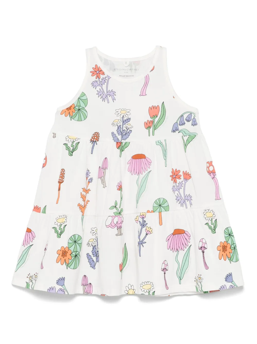 Платье с цветочным принтом Stella McCartney Kids, белый
Платье с цветочным принтом Stella McCartney Kids, белый
