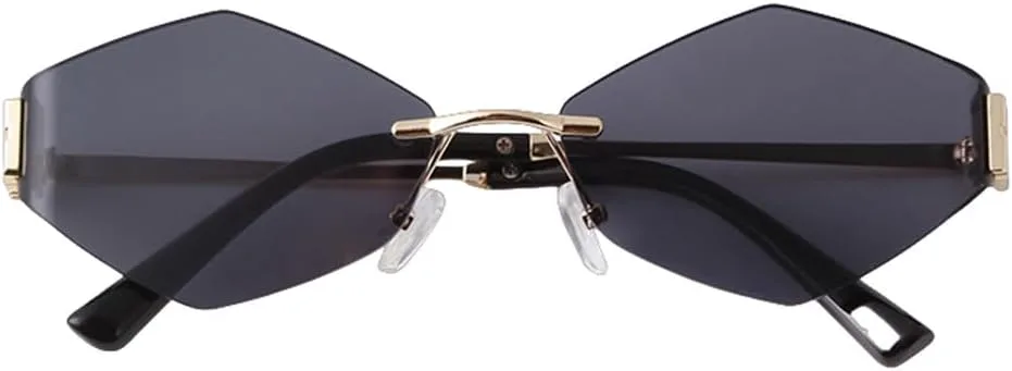 Солнцезащитные очки без оправы Hexagon для женщин и мужчин, градиентные синие линзы, многоугольная металлическая оправа, очки для вождения для мужчин generic, C4
Солнцезащитные очки без оправы Hexagon для женщин и мужчин, градиентные синие линзы, многоугольная металлическая оправа, очки для вождения для мужчин generic, C4