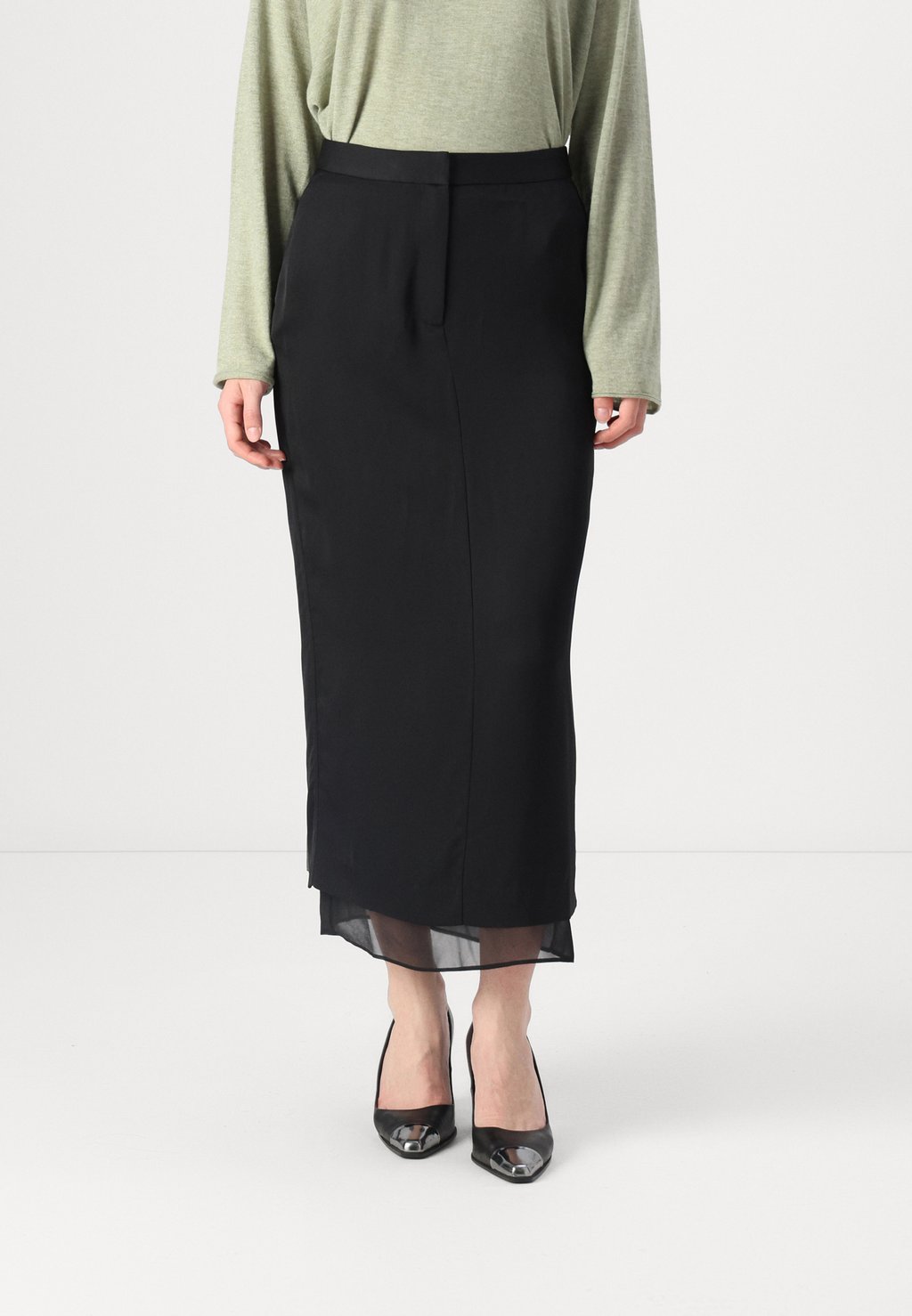 Юбка макси SHEER PANEL LAYER ANKLE SKIRT Calvin Klein, черный
Юбка макси SHEER PANEL LAYER ANKLE SKIRT Calvin Klein, черный