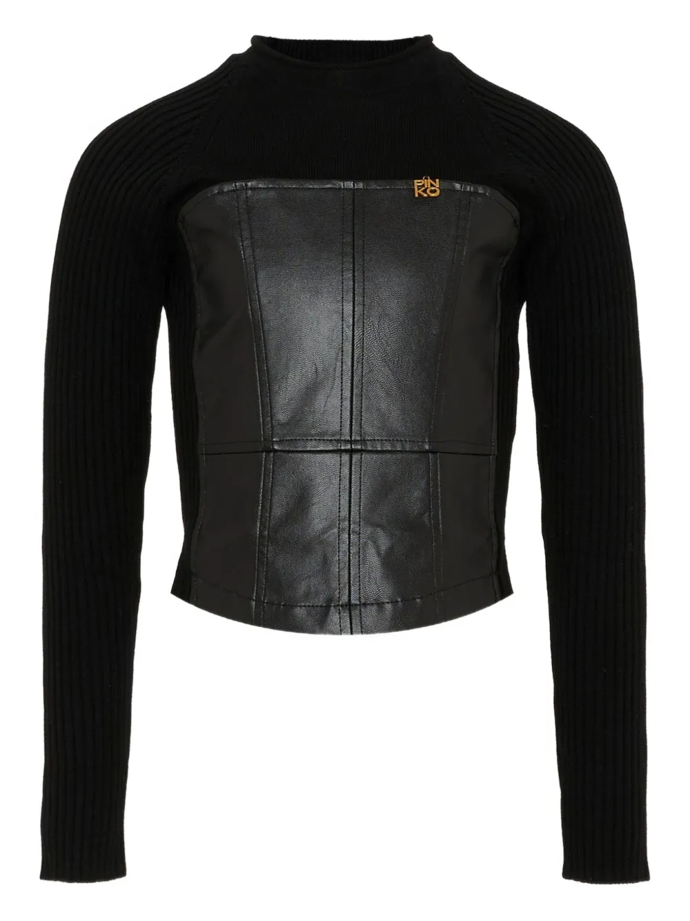 Свитер с длинными рукавами и вставками Pinko Kids, черный
Свитер с длинными рукавами и вставками Pinko Kids, черный