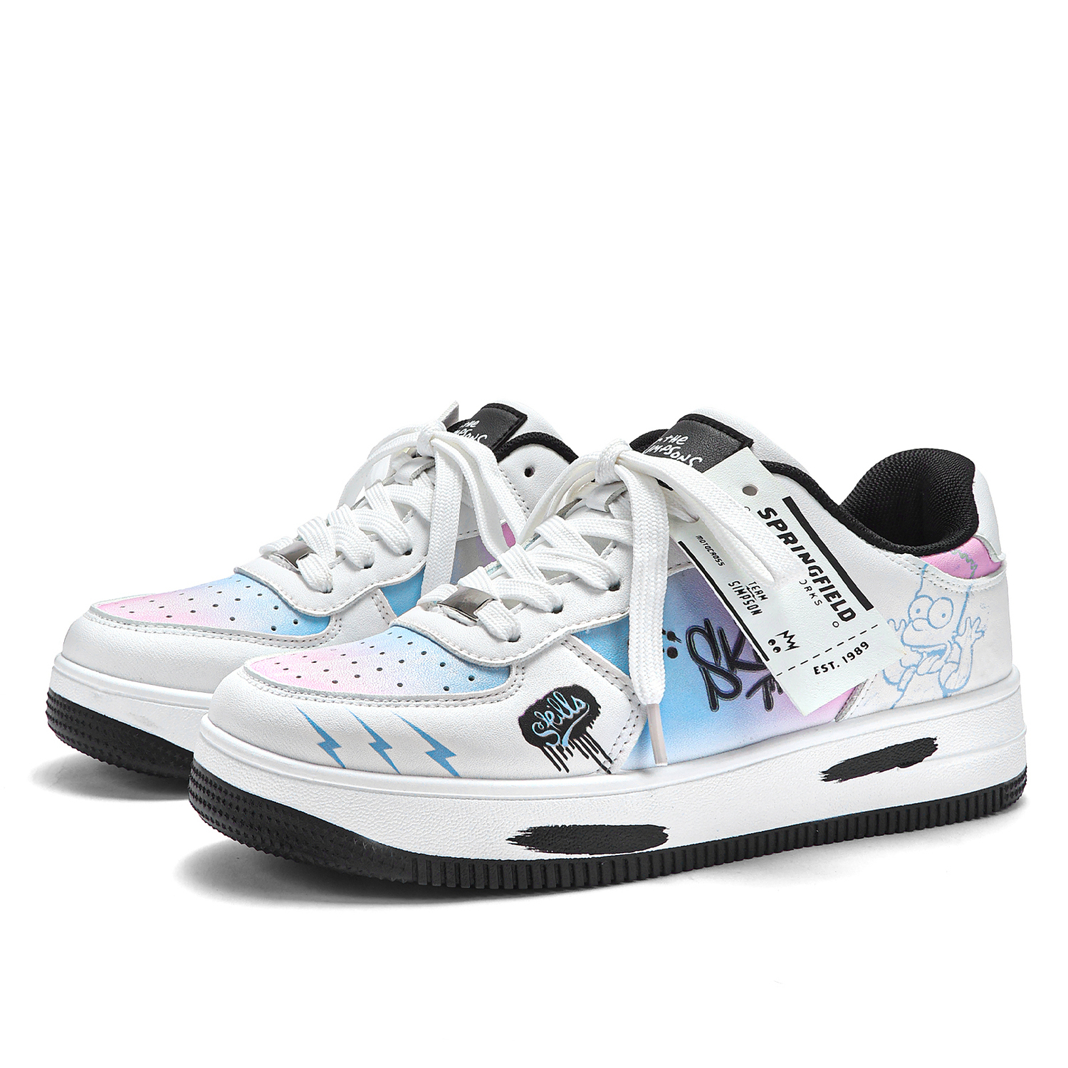 The Simpsons Высокие дышащие низкие кеды для скейтбординга унисекс сине-розовый градиент, цвет Blue Pink Gradient
The Simpsons Высокие дышащие низкие кеды для скейтбординга унисекс сине-розовый градиент, цвет Blue Pink Gradient