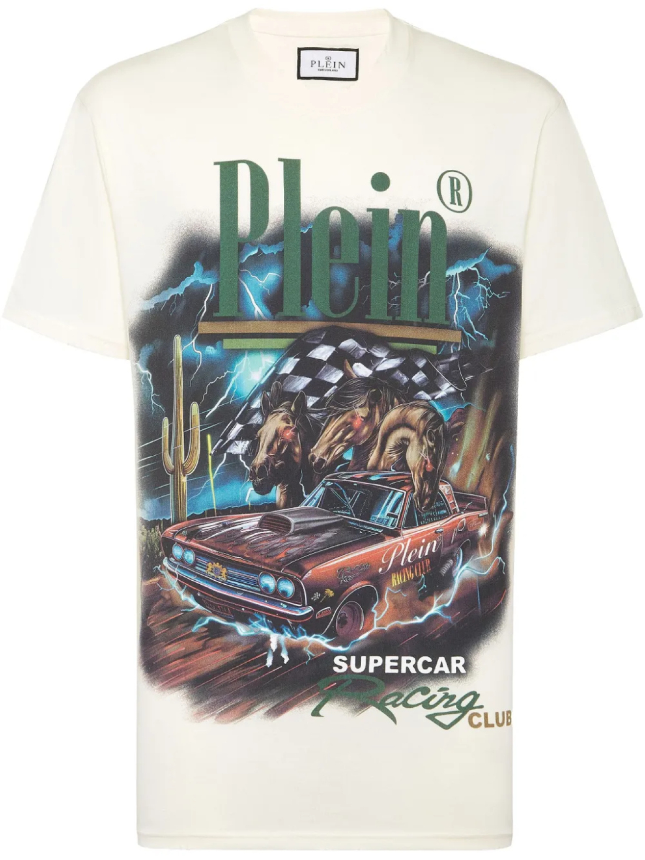 Футболка клуба Philipp Plein Racing, белый 
Футболка клуба Philipp Plein Racing, белый