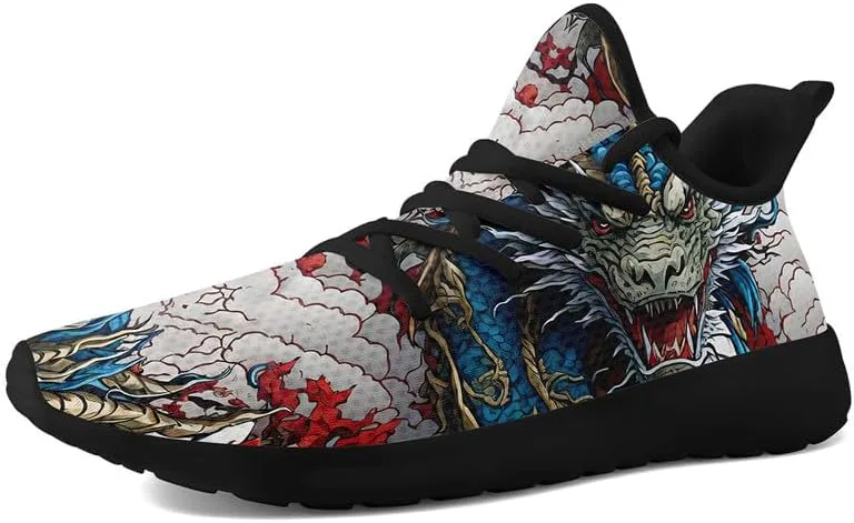 Мужские динамичные кроссовки для бега по дорогам с принтом дракона, легкие прогулочные кроссовки с мифическим дизайном, черные стильные теннисные туфли AWSOLE, черный/серый/синий
Мужские динамичные кроссовки для бега по дорогам с принтом дракона, легкие прогулочные кроссовки с мифическим дизайном, черные стильные теннисные туфли AWSOLE, черный/серый/синий