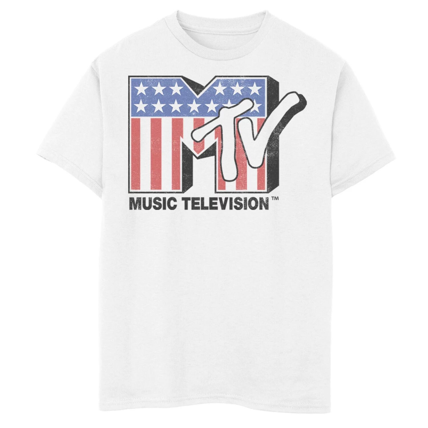 Футболка с вертикальными патриотическими полосками для мальчиков 8–20 лет MTV Music Television и графическим рисунком Licensed Character
Футболка с вертикальными патриотическими полосками для мальчиков 8–20 лет MTV Music Television и графическим рисунком Licensed Character
