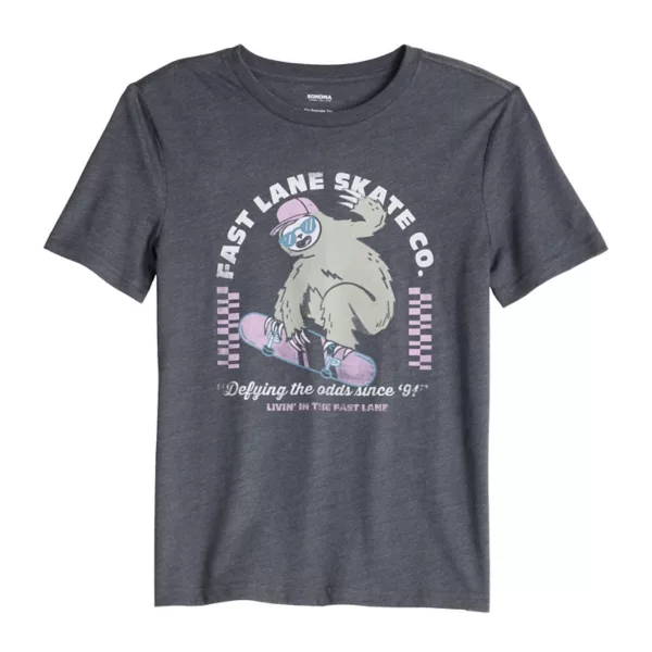 Футболка с коротким рукавом и принтом для мальчиков 8-20 лет на каждый день Sonoma Goods For Life, цвет grey sloth
Футболка с коротким рукавом и принтом для мальчиков 8-20 лет на каждый день Sonoma Goods For Life, цвет grey sloth