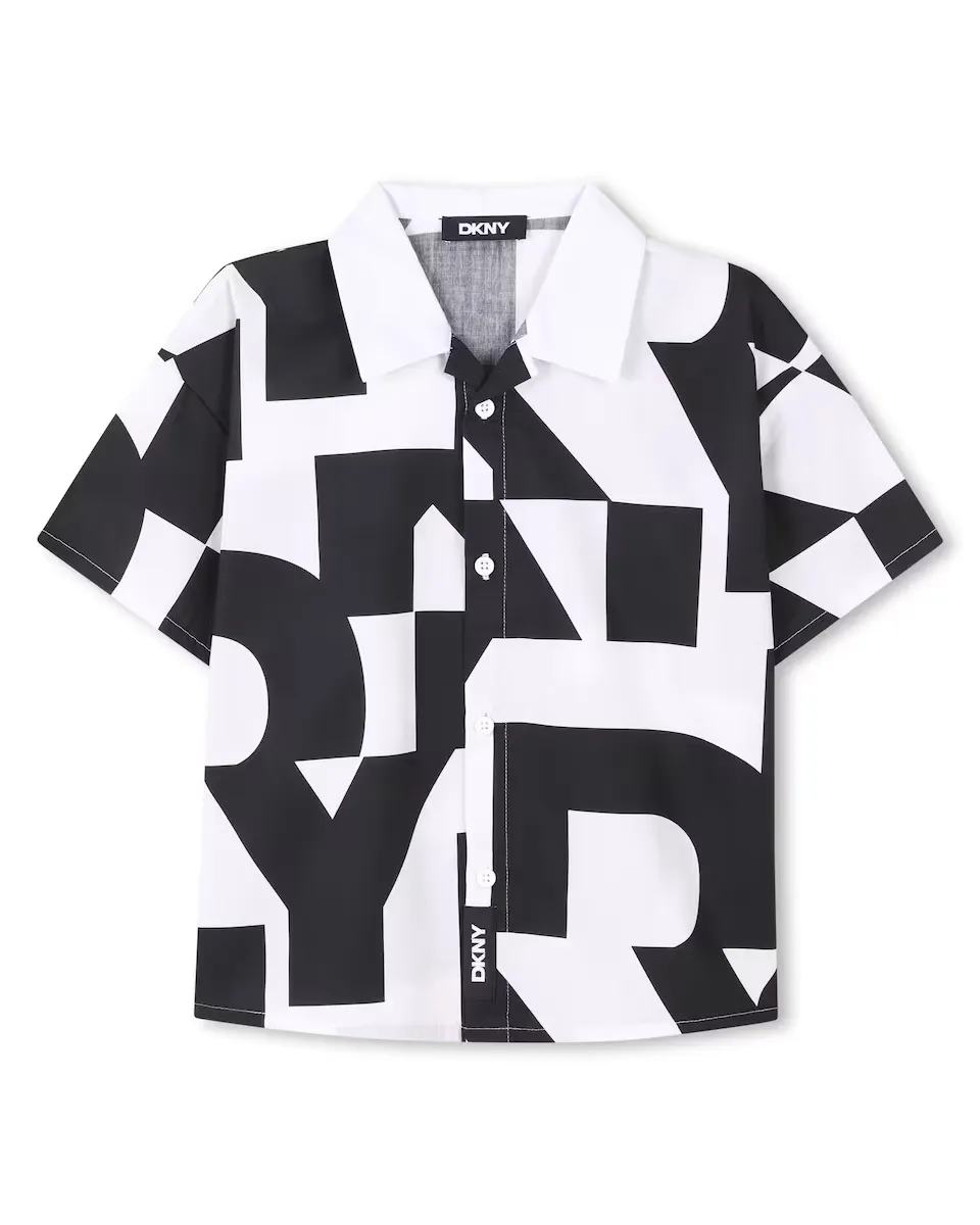 Рубашка с короткими рукавами и монограммным принтом DKNY, многоцветный
Рубашка с короткими рукавами и монограммным принтом DKNY, многоцветный