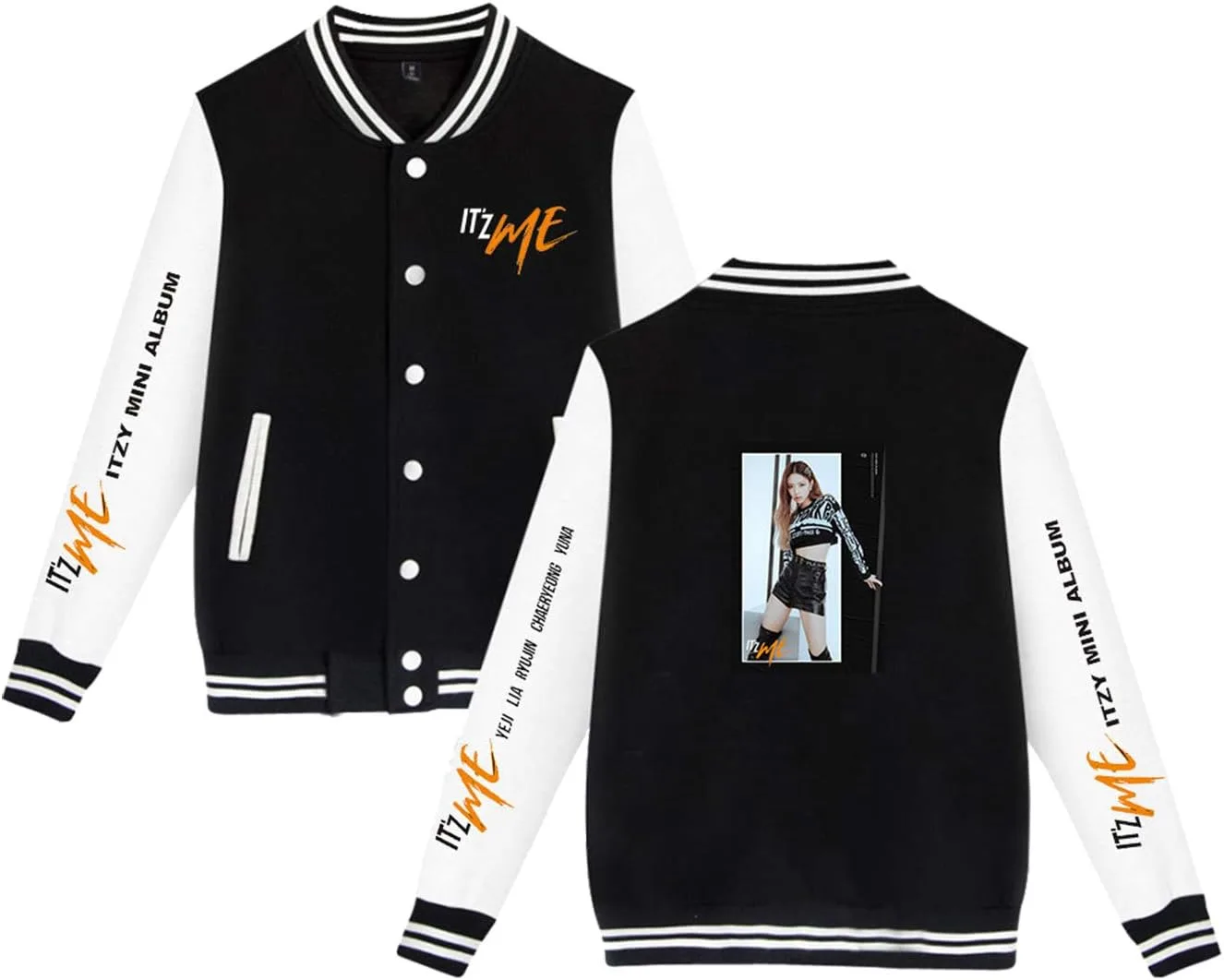 Бейсбольная куртка ITZY It's Me Xkpopfans
Бейсбольная куртка ITZY It's Me Xkpopfans